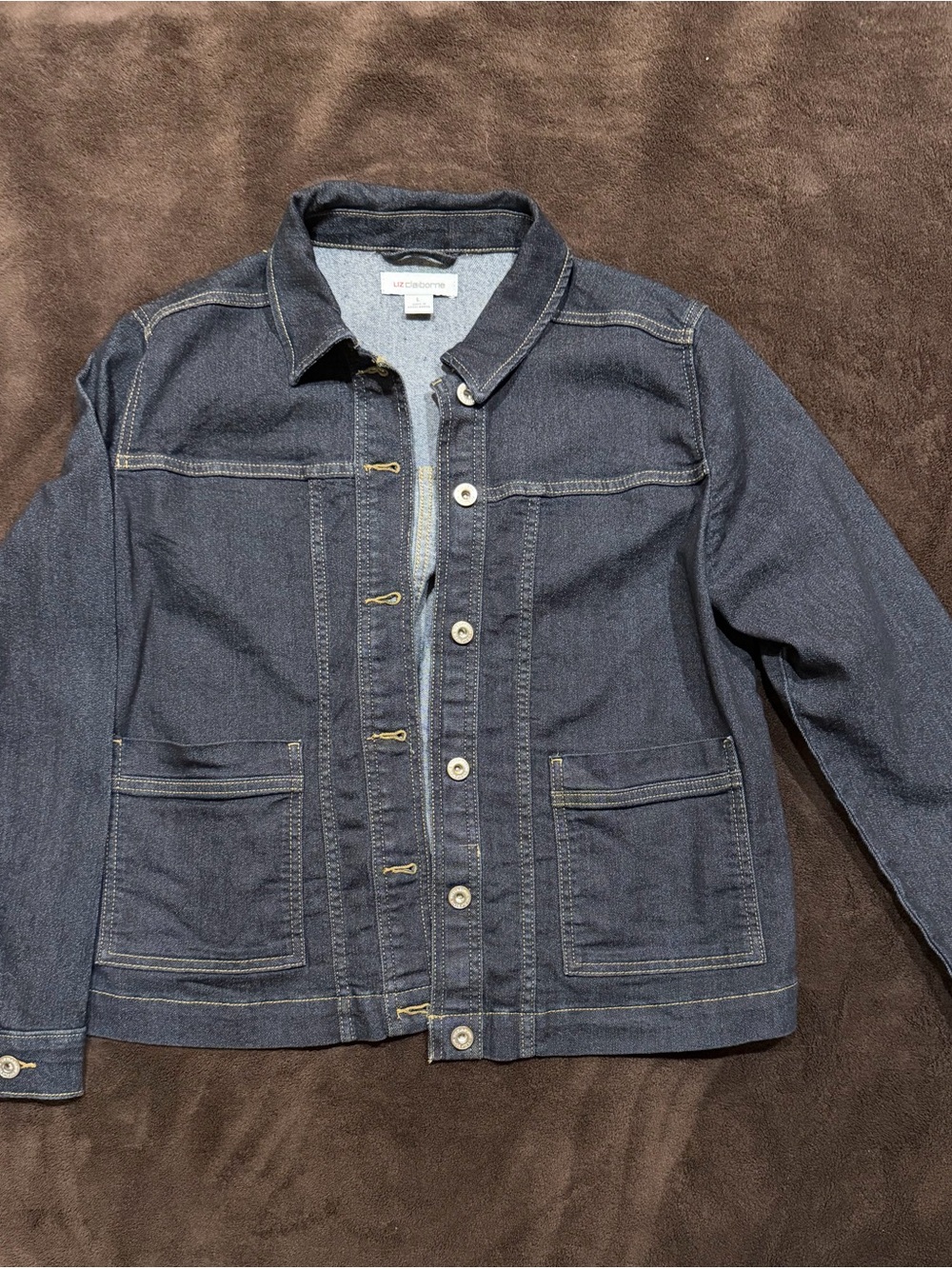 Liz Claiborne Dark Blue Jean Jacket